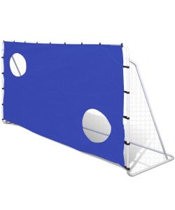 Porta da Calcio e Telone con Buchi per Allenamento 240x92x150 cm