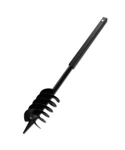 Trapano da Terra Maniglia Auger 120 mm Due Spirali Acciaio Nero