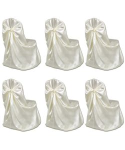 Coprisedia 6 pz Crema per Feste di Nozze