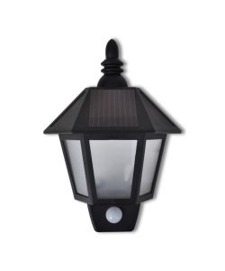 Lampada da parete da giardino solare con sensore di movimento 2 pezzi