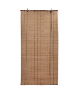 Tapparella Avvolgibile in Bamb Marrone 80 x 160 cm
