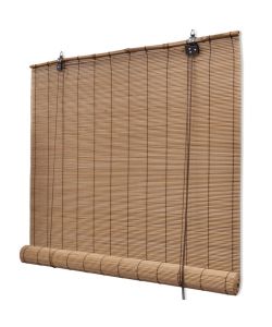 Tapparella Avvolgibile in Bamb Marrone 80 x 160 cm