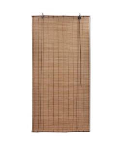 Tapparella Avvolgibile in Bamb Marrone 120 x 160 cm