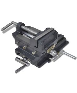 Morsa Manuale con Slitta Trasversale per Trapano a Colonna 78mm