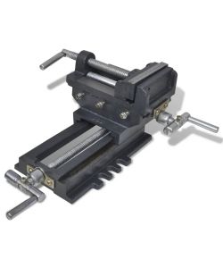 Morsa Manuale con Slitta Trasversale per Trapano a Colonna 78mm