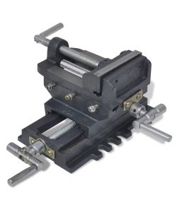 Morsa Manuale con Slitta Trasversale per Trapano a Colonna 78mm