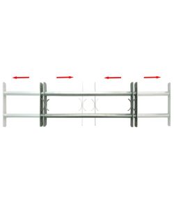 Grate per Finestre Regolabili 2 Barre Trasversali 700-1050 mm