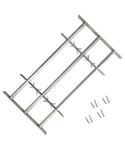 Grate per Finestre Regolabili 3 Barre Trasversali 700-1050 mm