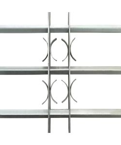 Grate per Finestre Regolabili 3 Barre Trasversali 700-1050 mm