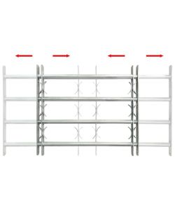 Grate per Finestre Regolabili 4 Barre Trasversali 700-1050 mm