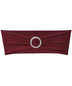 Fascia Elasticizzata Bord Decorativa Sedia con Fibbia Diamante 25 pz