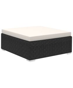 vidaXL Set Divani da Giardino in Polyrattan - Nero - 6 pezzi