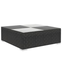vidaXL Set Divani da Giardino in Polyrattan - Nero - 6 pezzi