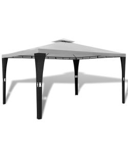 Gazebo con Tetto 3x4 m Bianco Crema