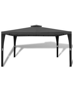 Gazebo con Tetto 3x4 m Grigio Scuro