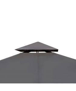 Gazebo con Tetto 3x4 m Grigio Scuro
