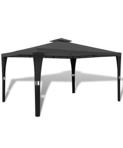 Gazebo con Tetto 3x4 m Grigio Scuro