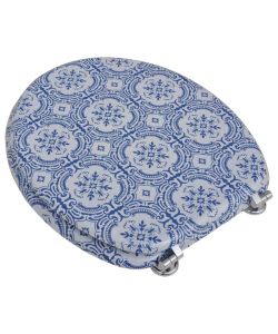 Coperchio da Toilette in MDF con Modello Porcellana