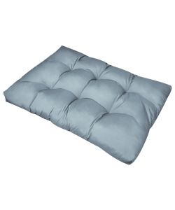 Cuscino per Sedile Imbottito 120 x 80 x 10 cm Grigio
