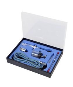  Set Aerografo con Barattolo di Vetro Ugelli 0,2 / 0,3 / 0,5 mm