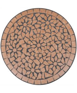 Tavolo da Bistrot Terracotta 60 cm a Mosaico