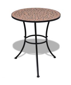 Tavolo da Bistrot Terracotta 60 cm a Mosaico