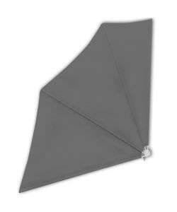 Tenda Laterale per Balcone Pieghevole Grigia 140x140 cm