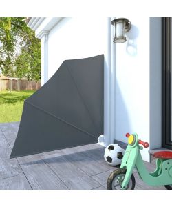 Tenda Laterale per Balcone Pieghevole Grigia 140x140 cm
