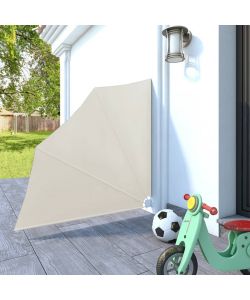 Tenda Laterale per Balcone Pieghevole Crema 140x140 cm