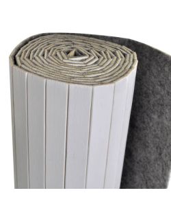 vidaXL Pannello Divisore in Bamb Bianco 250x165 cm - Separ Pratico