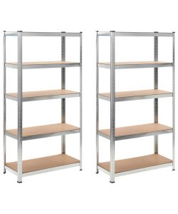 Scaffali di Stoccaggio Robusti Set 2 pz