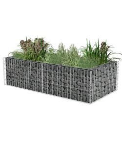 Gabbione Fioriera in Acciaio Zincato 180x90x50 cm