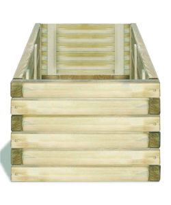 Letto Rialzato 120x40x30 cm in Legno Rettangolare