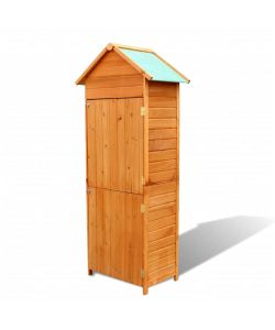 Armadietto da Giardino Marrone 79x49x190 cm