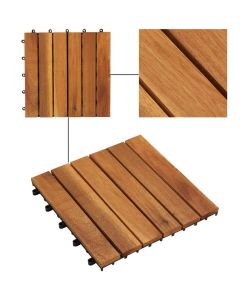 Listelli Pavimentazione Design Verticale 30x30cm Acacia 20 pz