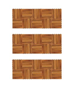 Listelli Pavimentazione Acacia Design Verticale 30x30cm 30 pz