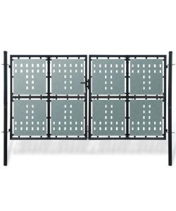 Cancello per Recinzione Singolo Nero 300 x 225 cm