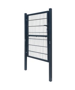 Cancello per Recinzione 2D (Singolo) Grigio Antracite 106x230cm