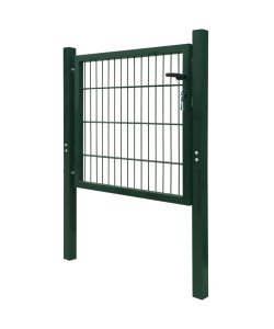 Cancello da Giardino 2D (Singolo) Verde 106 x 130 cm