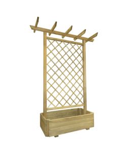 Fioriera con Pergolato da Giardino 162x56x204 cm in Legno