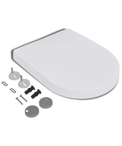 vidaXL Copriwater Ammortizzato - Bianco - 45x35 cm