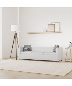 vidaXL Divano 3 Posti in Similpelle Bianca - Comfort e Stile Moderno