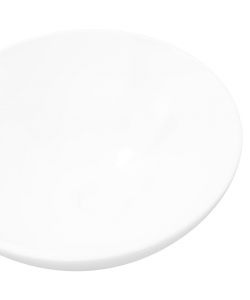 Lavandino da Bagno in Ceramica Bianca Rotondo
