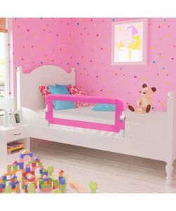 Barriera di Sicurezza per Letto Bambino 102 x 42 cm Rosa