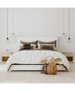 vidaXL Comodini 2 pz con Cassetto Rovere - Design Elegante - 36,5x30,5x38 cm