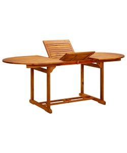 vidaXL Tavolo da Giardino in Legno di Acacia - Marrone - 200x100 cm