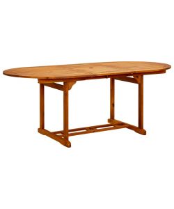 vidaXL Tavolo da Giardino in Legno di Acacia - Marrone - 200x100 cm