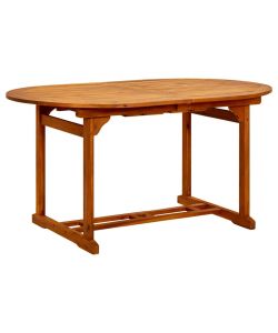 vidaXL Tavolo da Giardino in Legno di Acacia - Marrone - 200x100 cm