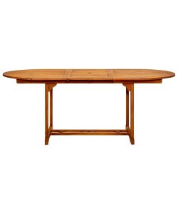 vidaXL Tavolo da Giardino in Legno di Acacia - Marrone - 200x100 cm