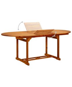 vidaXL Tavolo da Giardino in Legno di Acacia - Marrone - 200x100 cm